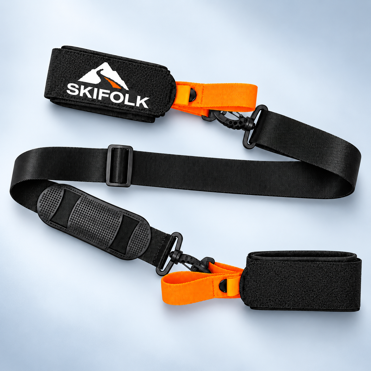 SKIFOLK Premium bärrem för skidor – vadderad och justerbar
