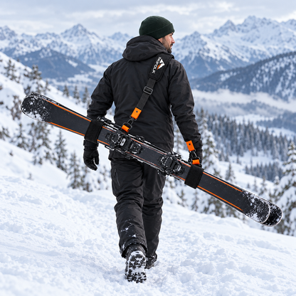 SKIFOLK Premium bärrem för skidor – vadderad och justerbar