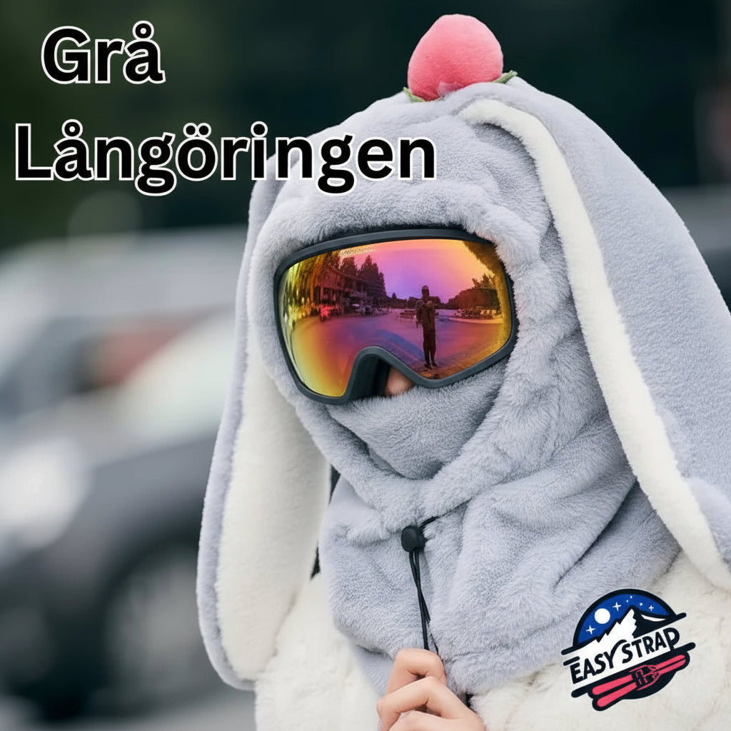 Skidhuvan | Gör skidåkningen roligare Easy Strap TJÅKKO Gråa Långöringen