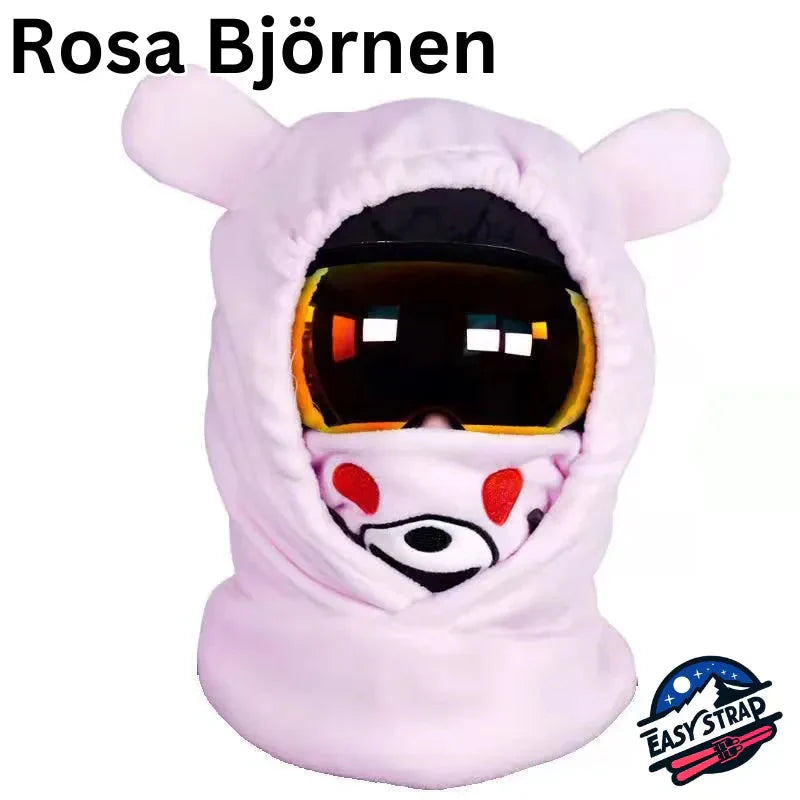 Skidhuvan | Gör skidåkningen roligare Easy Strap TJÅKKO Rosa Björnen